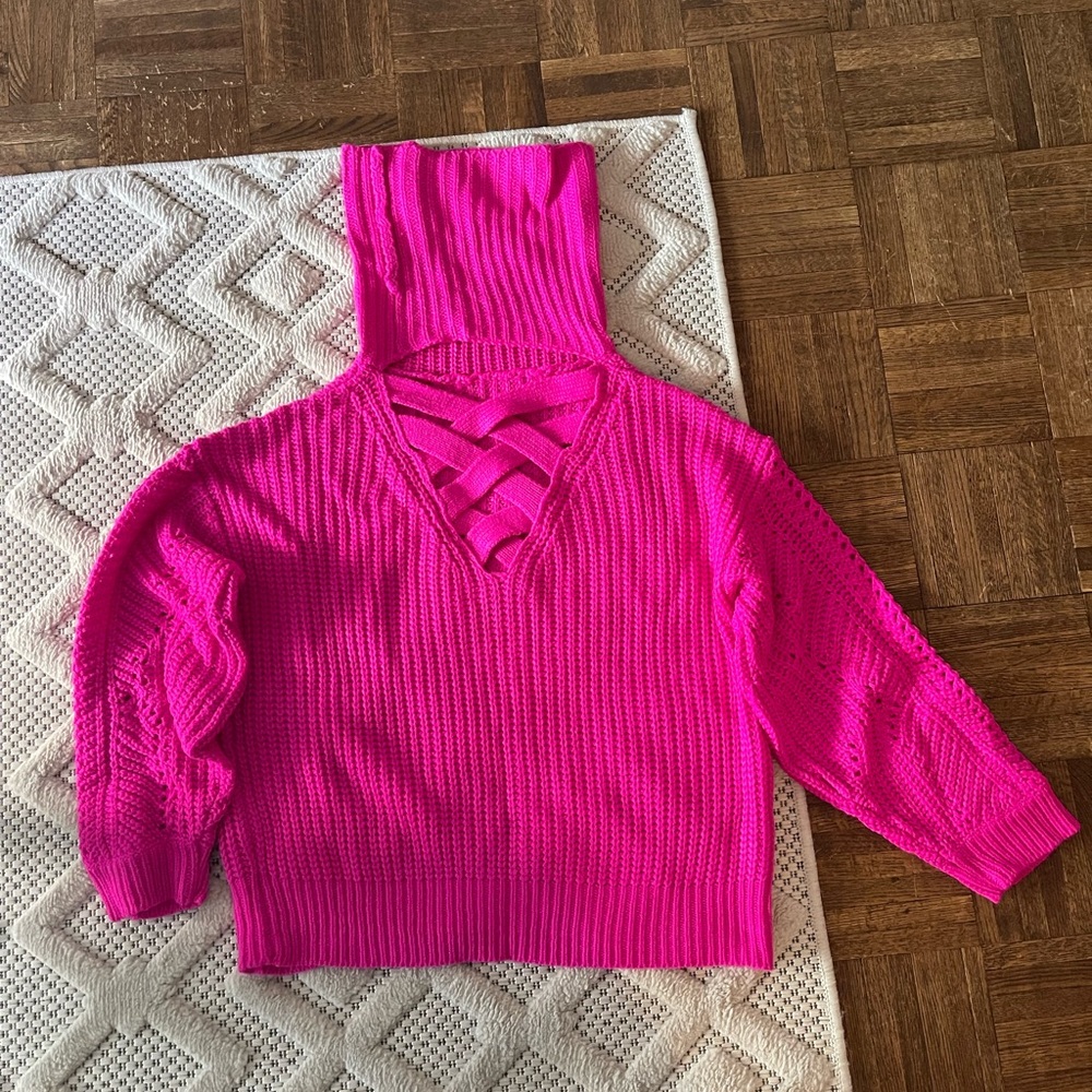 Hot pink sweater